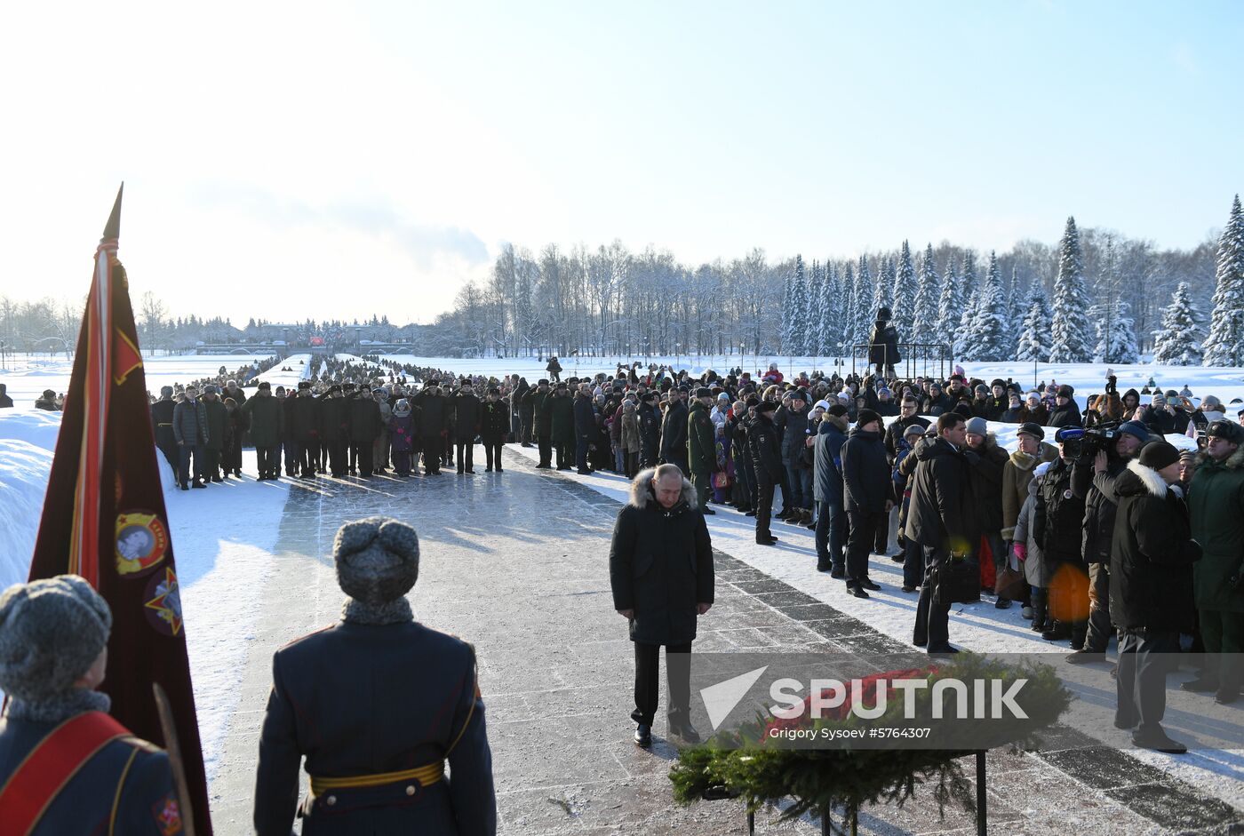Russia End of Leningrad Siege Anniversary