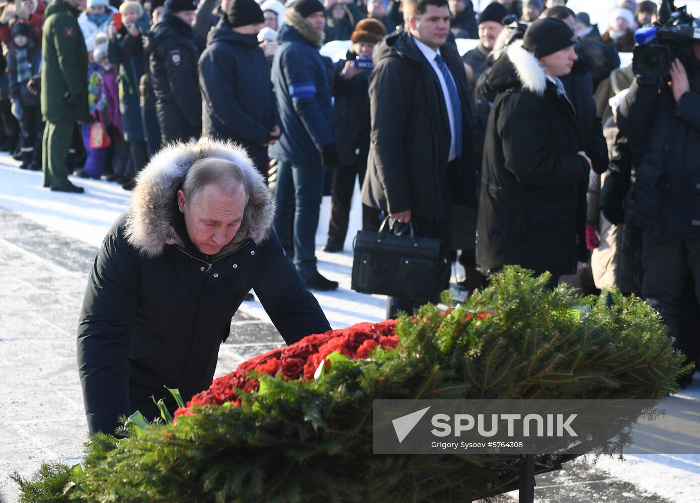 Russia End of Leningrad Siege Anniversary