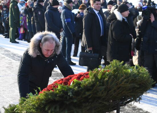 Russia End of Leningrad Siege Anniversary