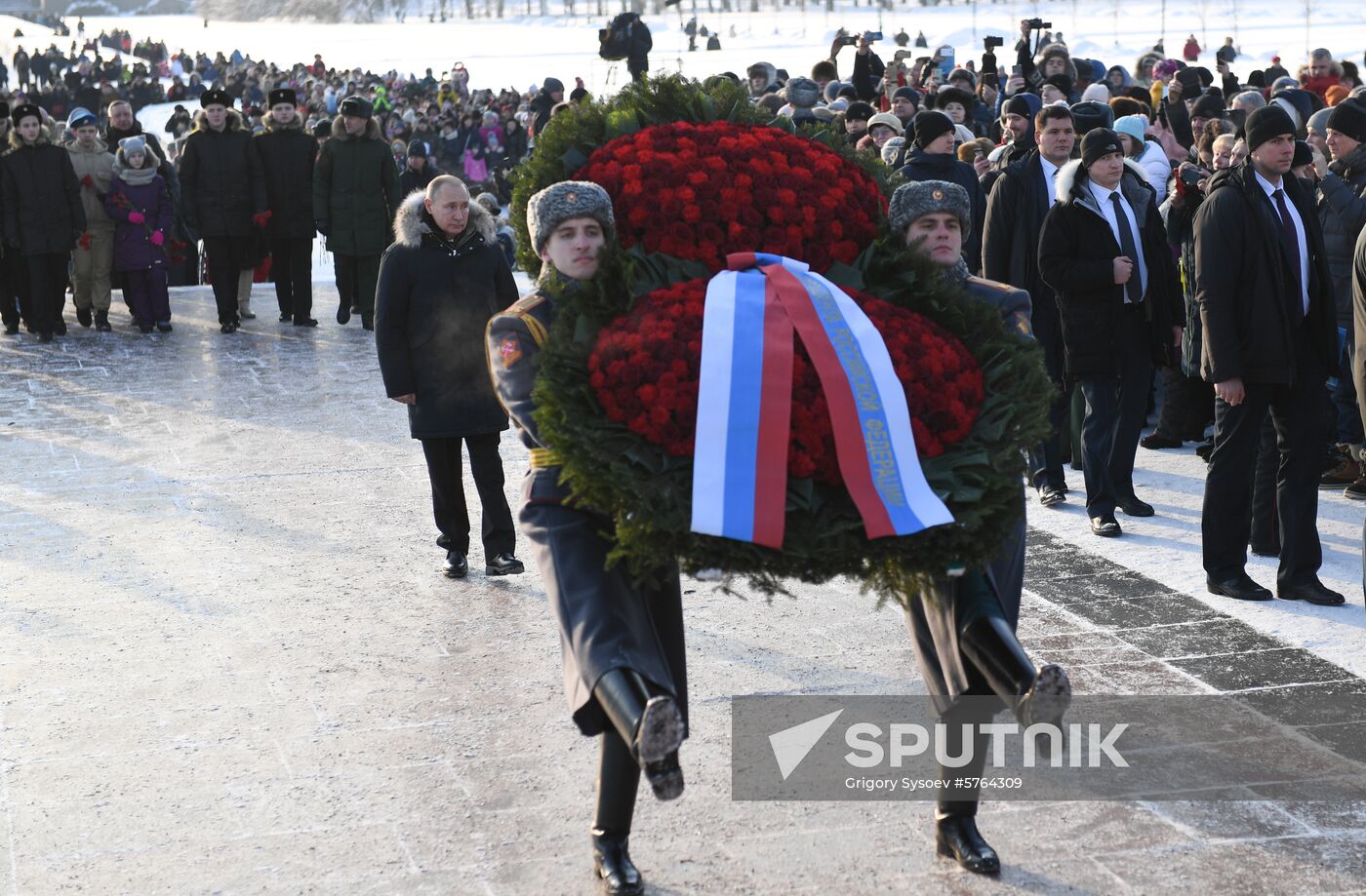 Russia End of Leningrad Siege Anniversary