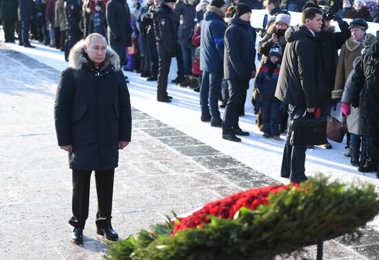Russia End of Leningrad Siege Anniversary