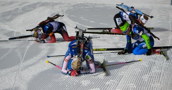 Italy Biathlon World Cup Mass Start Women