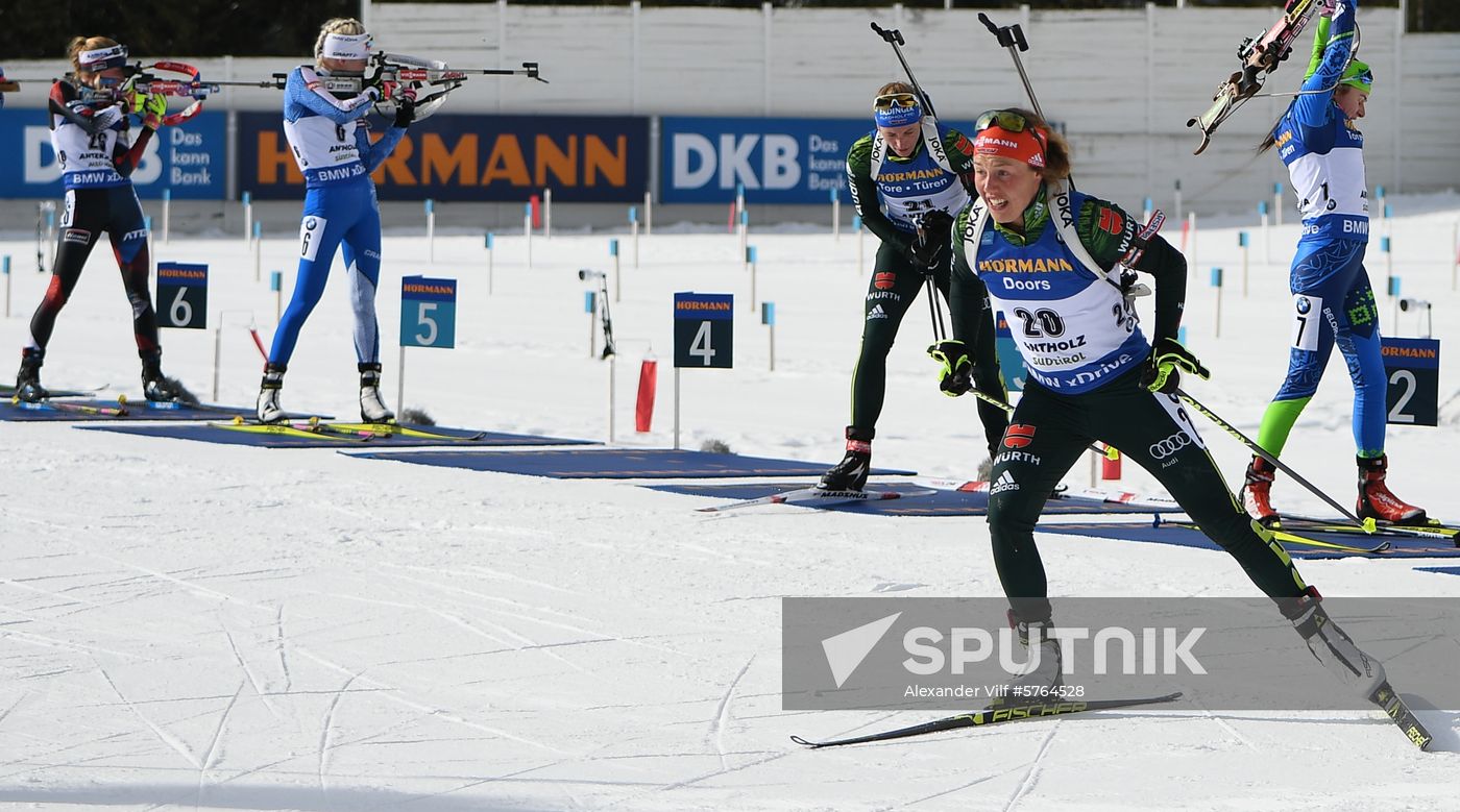 Italy Biathlon World Cup Mass Start Women