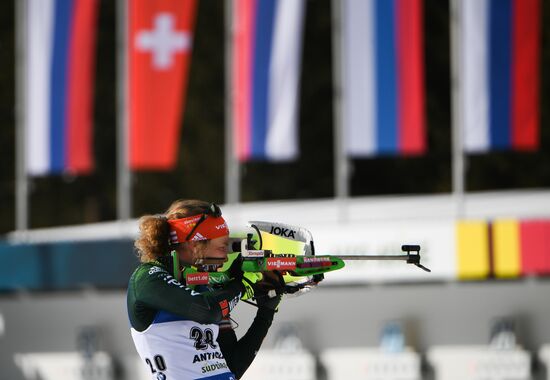 Italy Biathlon World Cup Mass Start Women