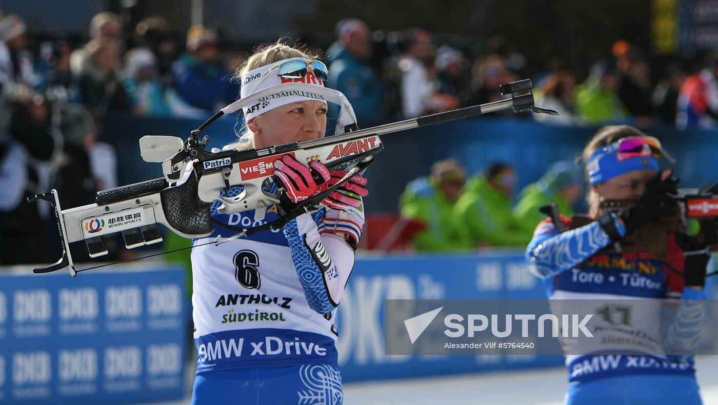 Italy Biathlon World Cup Mass Start Women