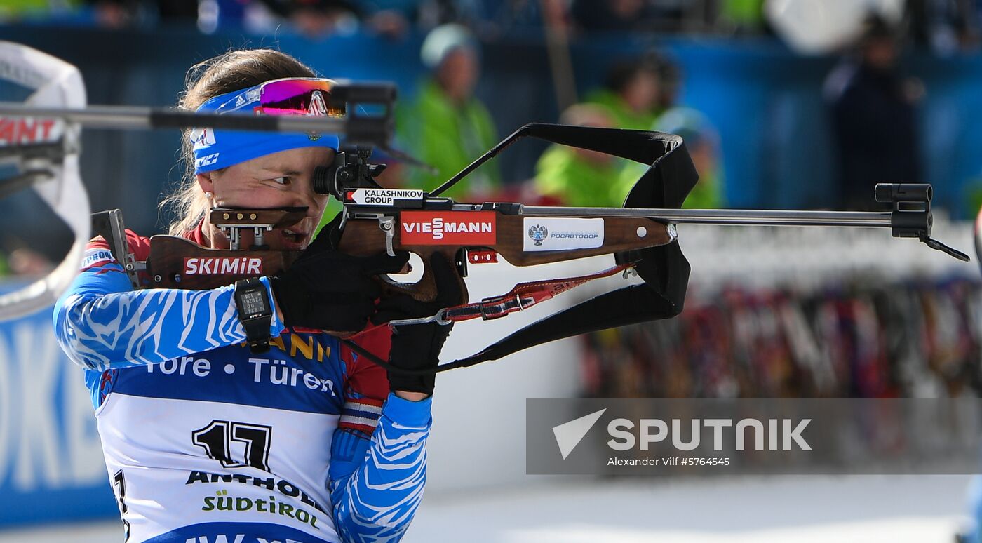 Italy Biathlon World Cup Mass Start Women