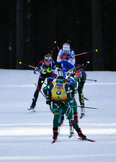 Italy Biathlon World Cup Mass Start Women