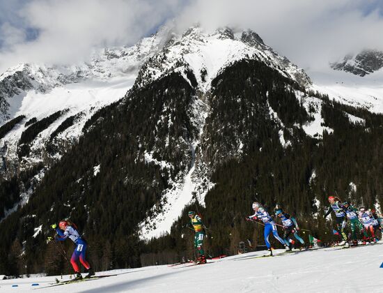 Italy Biathlon World Cup Mass Start Women