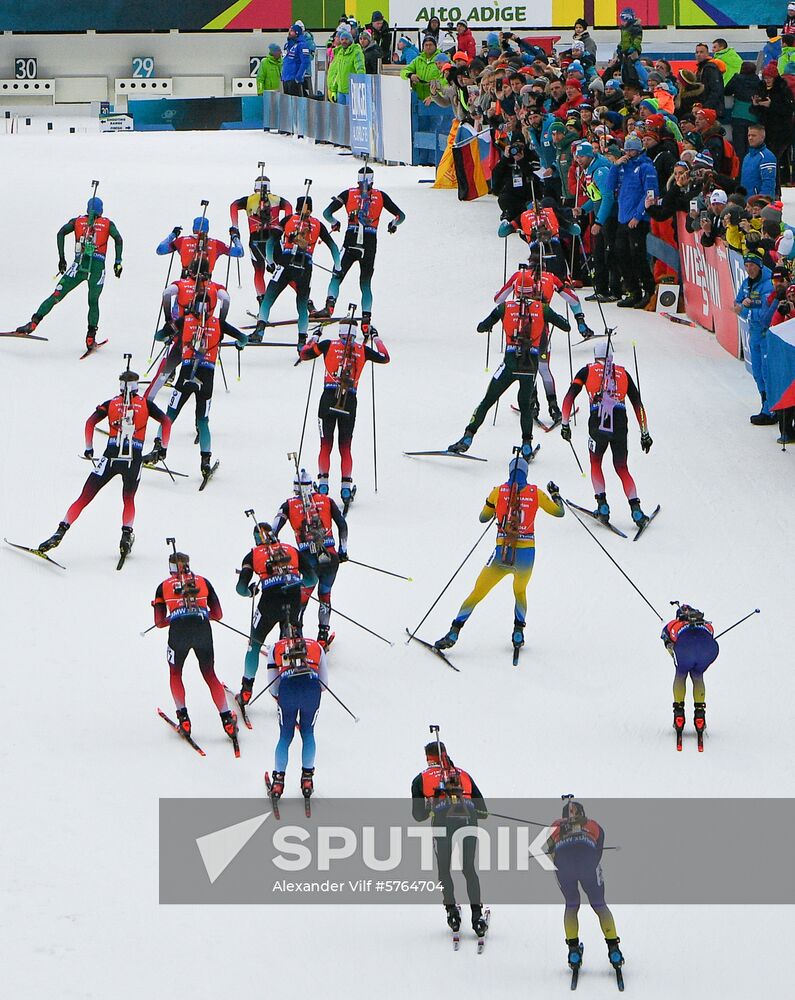 Italy Biathlon World Cup Mass Start Men