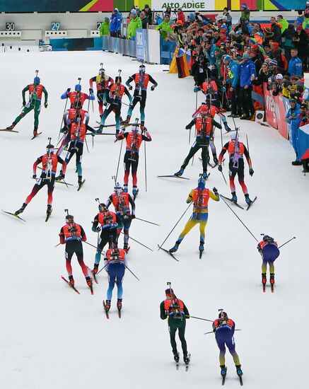 Italy Biathlon World Cup Mass Start Men