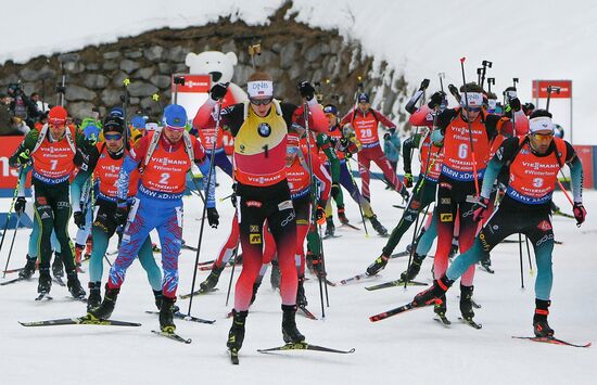 Italy Biathlon World Cup Mass Start Men