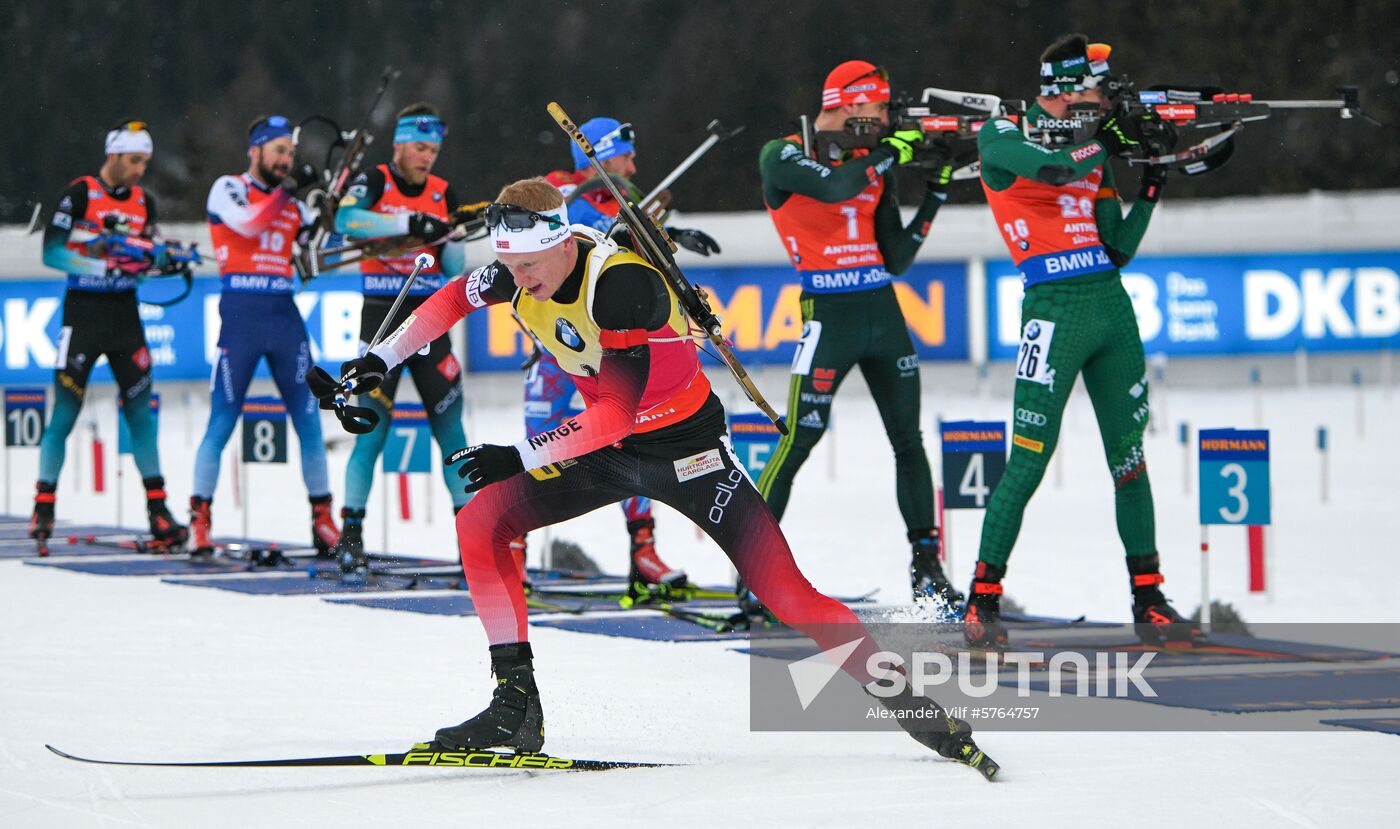 Italy Biathlon World Cup Mass Start Men