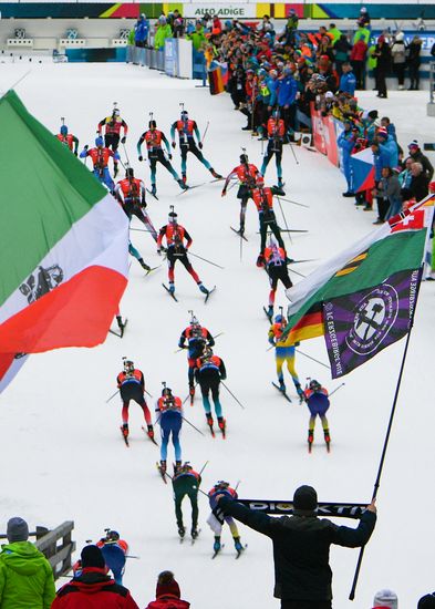 Italy Biathlon World Cup Mass Start Men