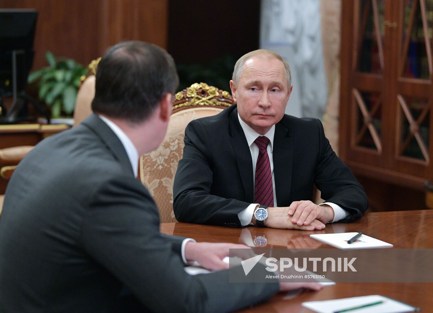 President Putin meets with Agriculture Minister Patrushev and Rosselkhoznadzor head Dankvert