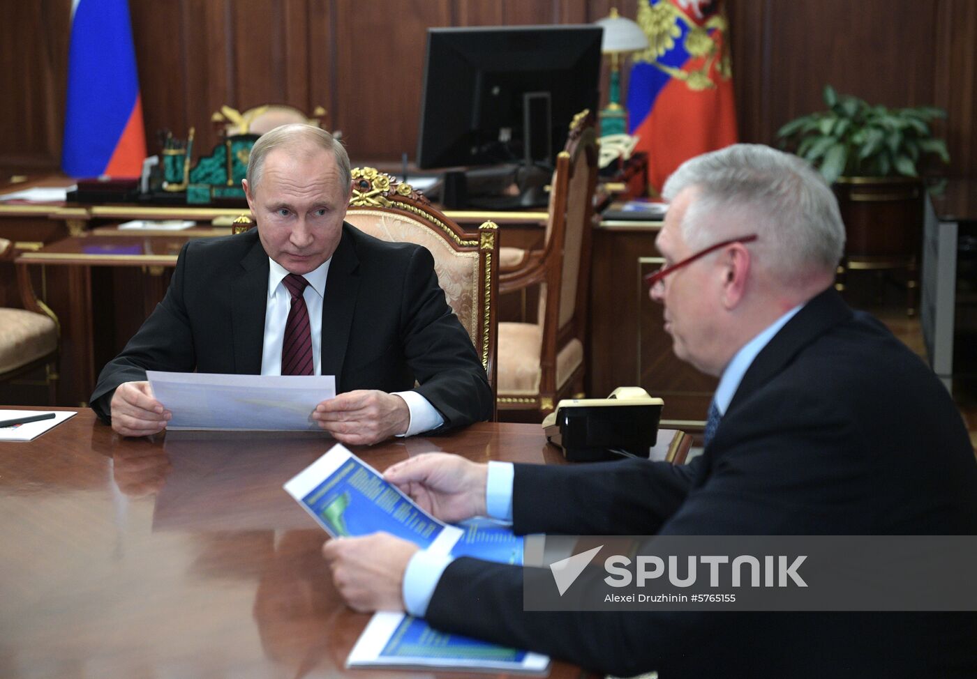 President Putin meets with Agriculture Minister Patrushev and Rosselkhoznadzor head Dankvert