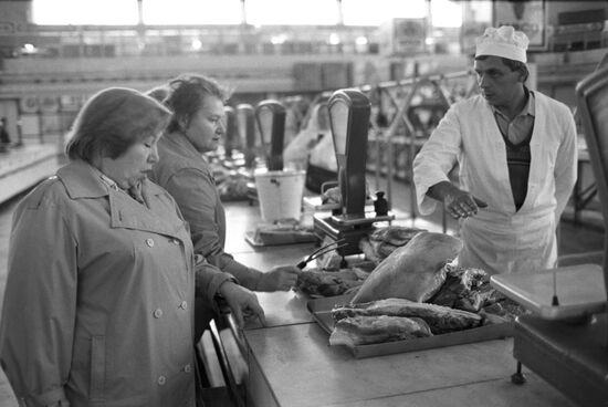 Market place in Moscow