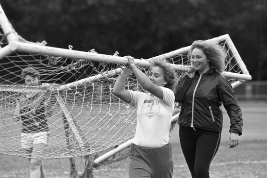 Members of a women's football team