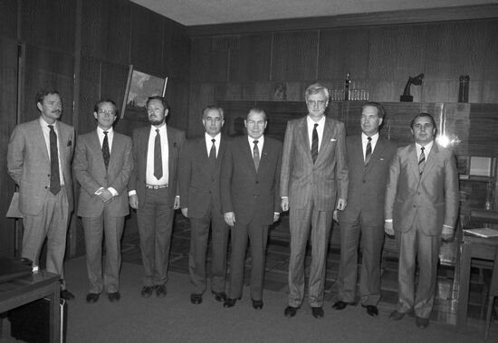 Sweden’s Minister of Justice Sten Wickbom visits USSR