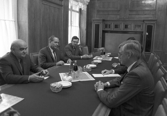 Sweden’s Minister of Justice Sten Wickbom visits USSR