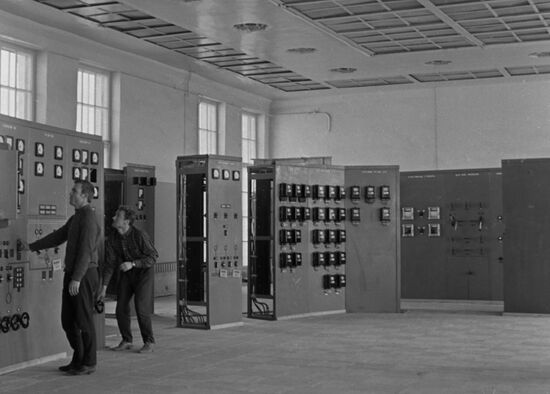 Control panel of gas-turbine electric power station