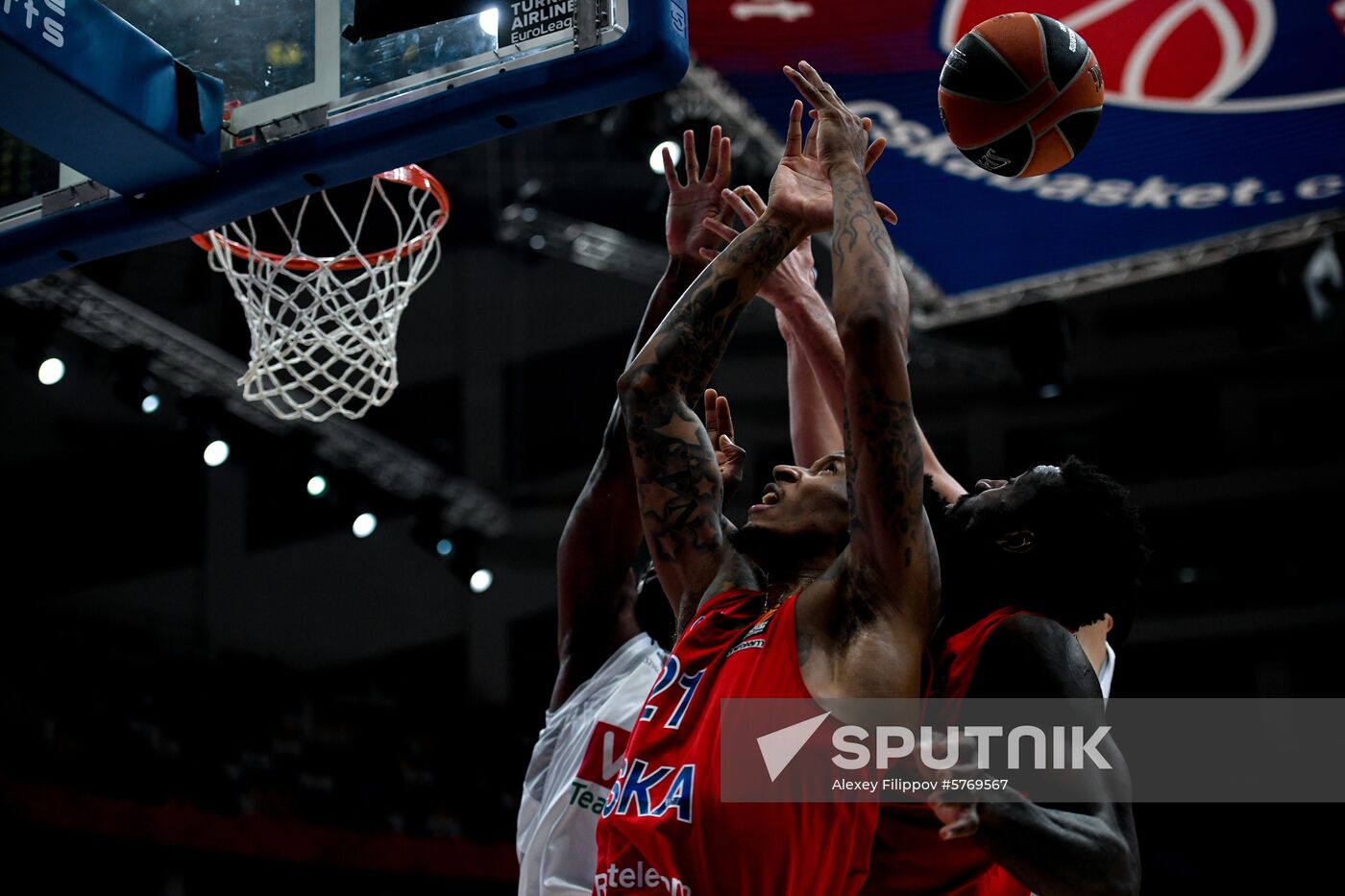 Russia Basketball Euroleague CSKA - Buducnost