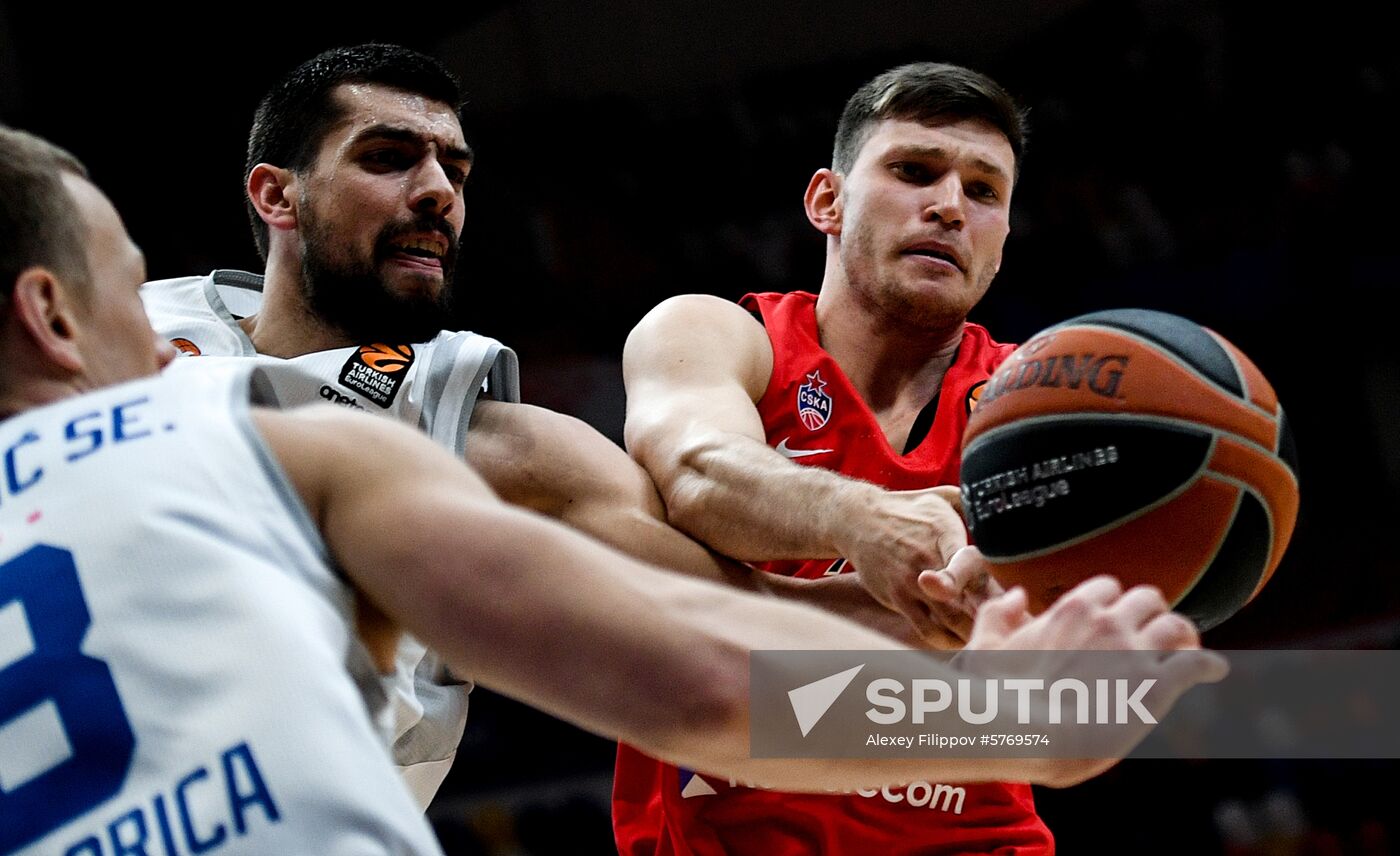 Russia Basketball Euroleague CSKA - Buducnost