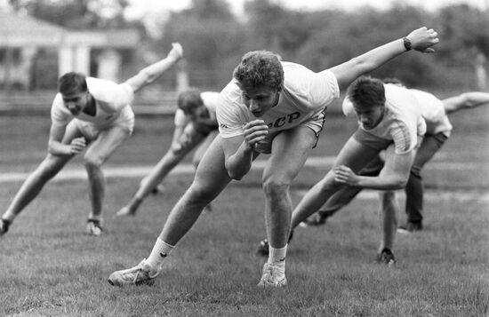 Soviet speed skater Nikolai Gulyayev