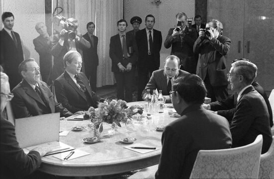 Chairman of Presidium of Supreme Soviet of USSR Andrei Gromyko