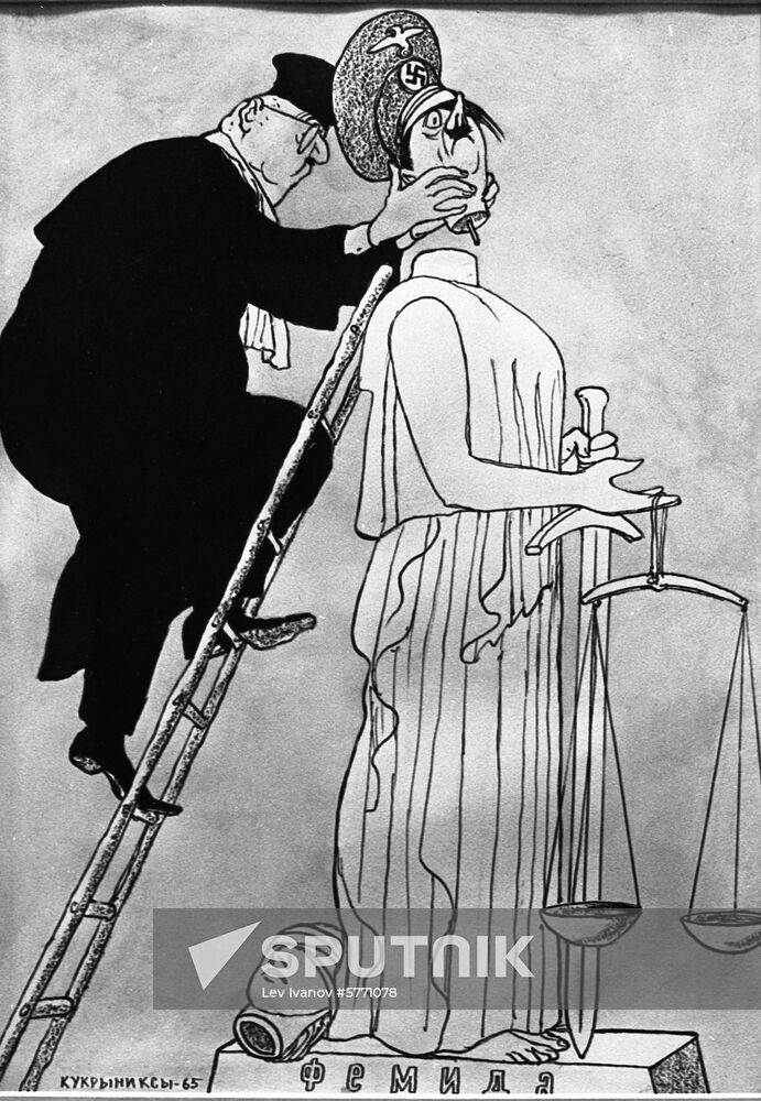 Caricature Roman Model of Goddess of Justice