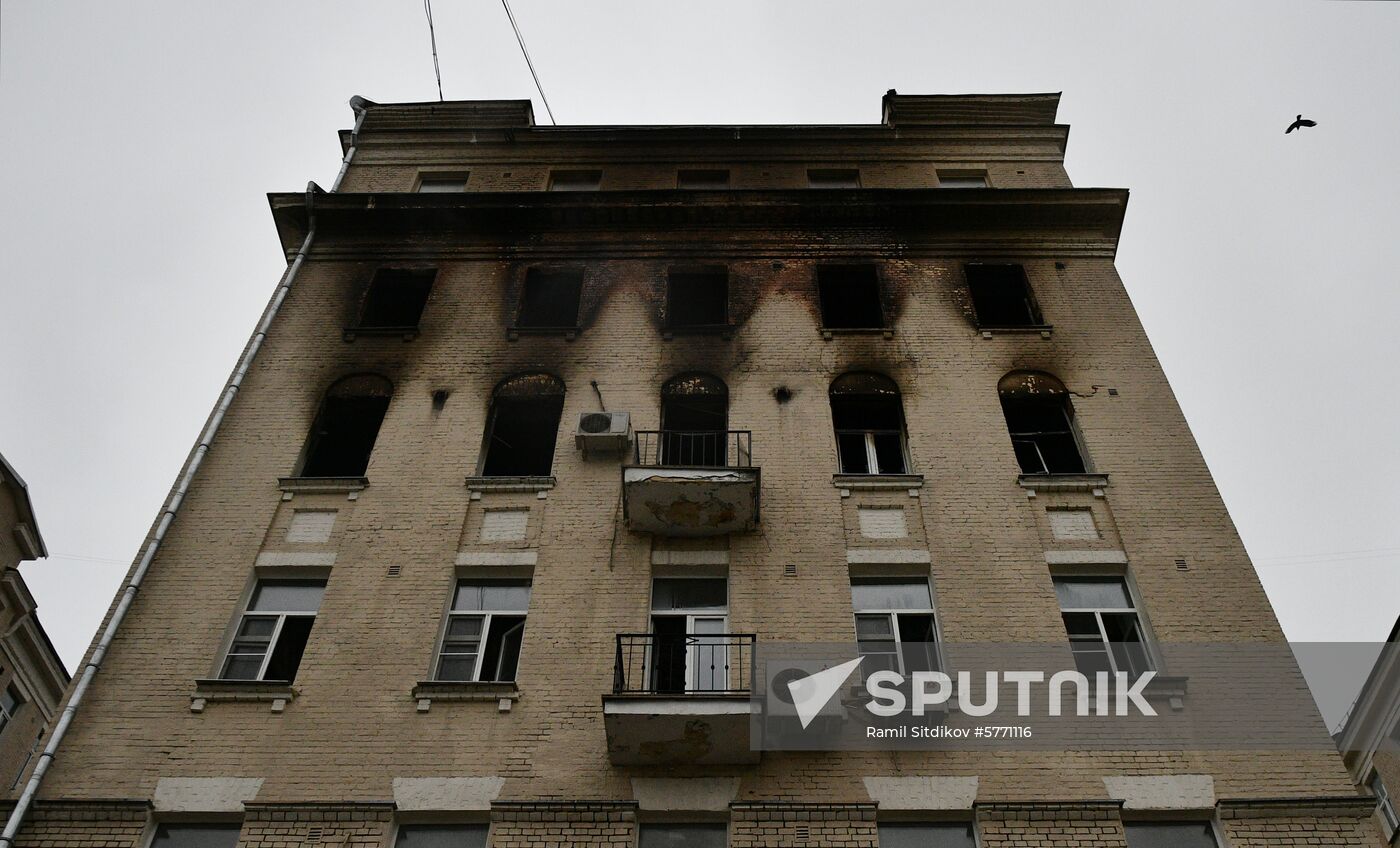 Russia Residential Building Fire