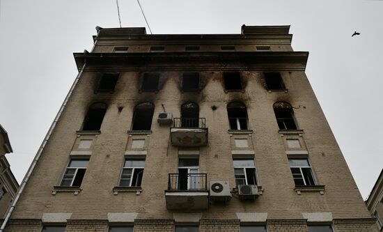 Russia Residential Building Fire
