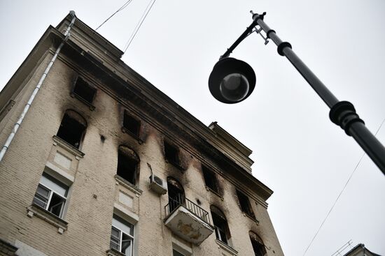 Russia Residential Building Fire