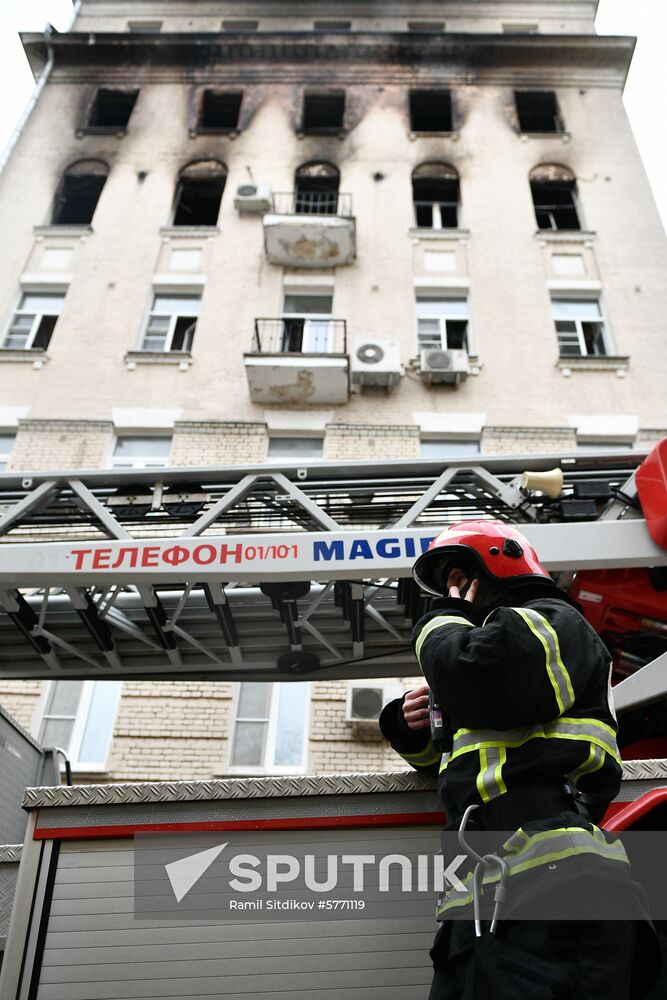 Russia Residential Building Fire