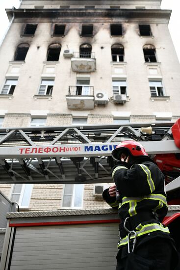Russia Residential Building Fire