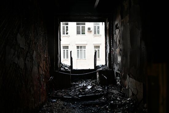 Russia Residential Building Fire