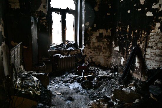Russia Residential Building Fire