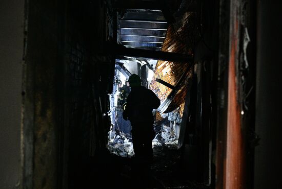 Russia Residential Building Fire