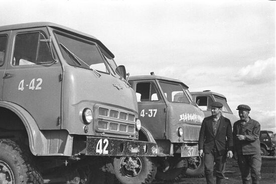 Cooperation between Soviet and Korean loggers