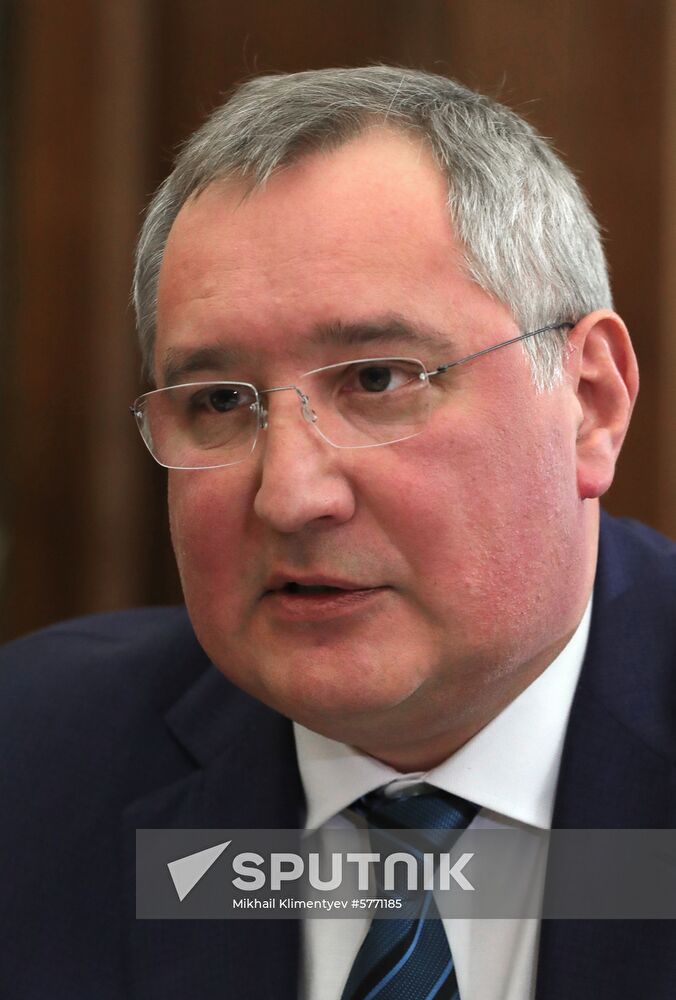 President Putin meets with Roscosmos Director Rogozin