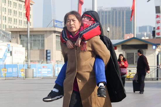 China New Year Travel Rush