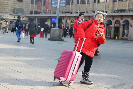 China New Year Travel Rush