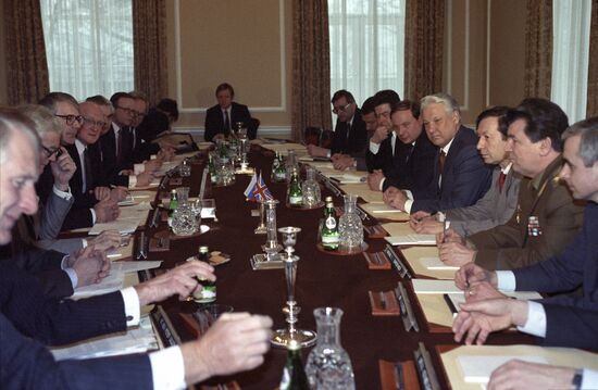 Boris Yeltsin's visit to Great Britain