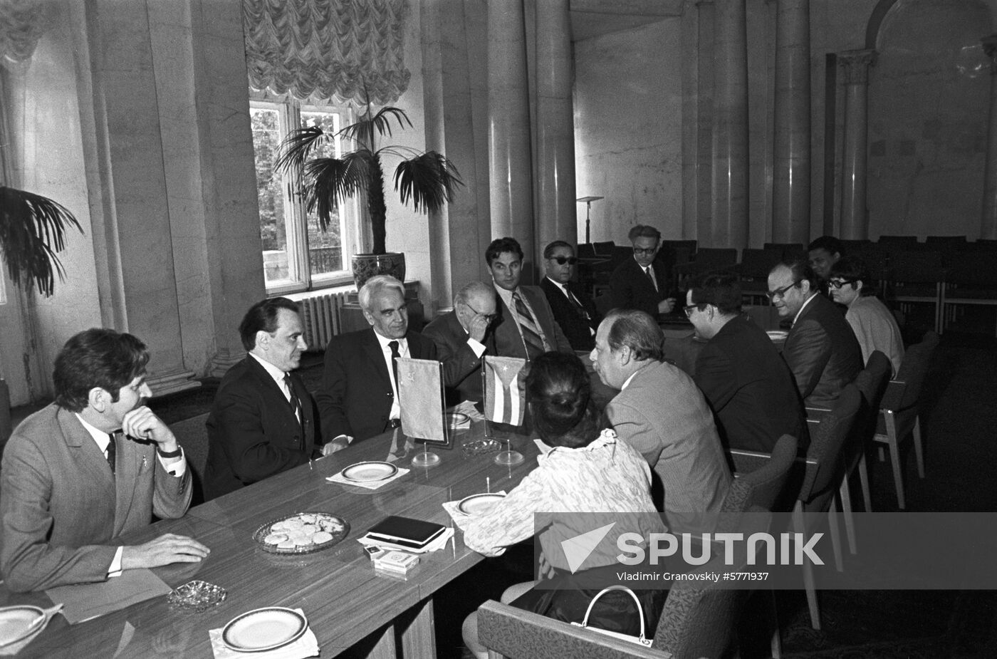 Delegation of Academy of Sciences of Cuba on visit to USSR