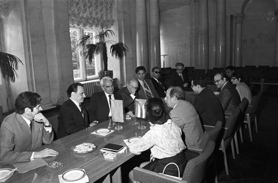 Delegation of Academy of Sciences of Cuba on visit to USSR