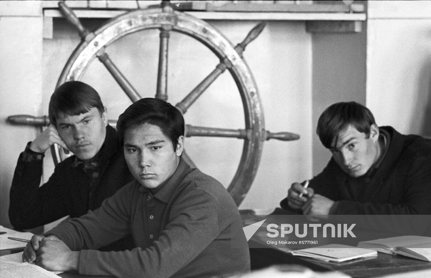 Students of Charjou River Fleet Technical School