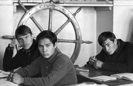 Students of Charjou River Fleet Technical School
