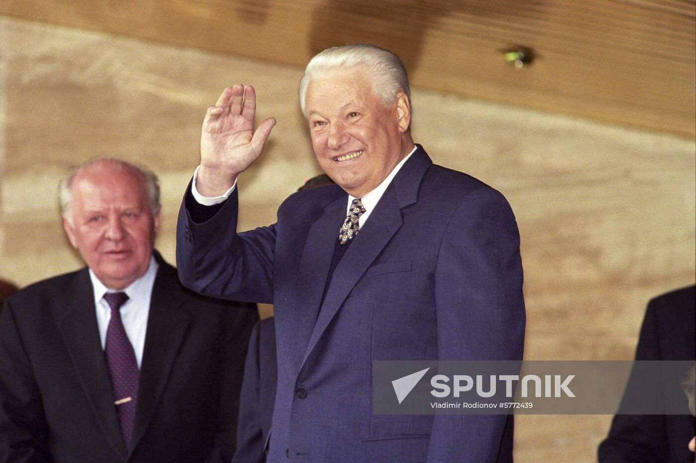 Boris Yeltsin and Yegor Stroyev