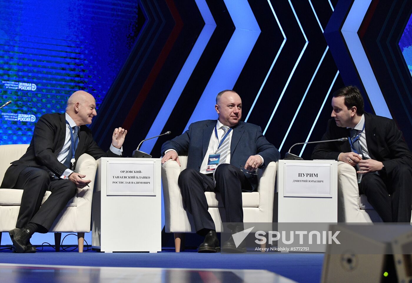 President Vladimir Putin attends meeting of Delovaya Rossiya's Business Forum