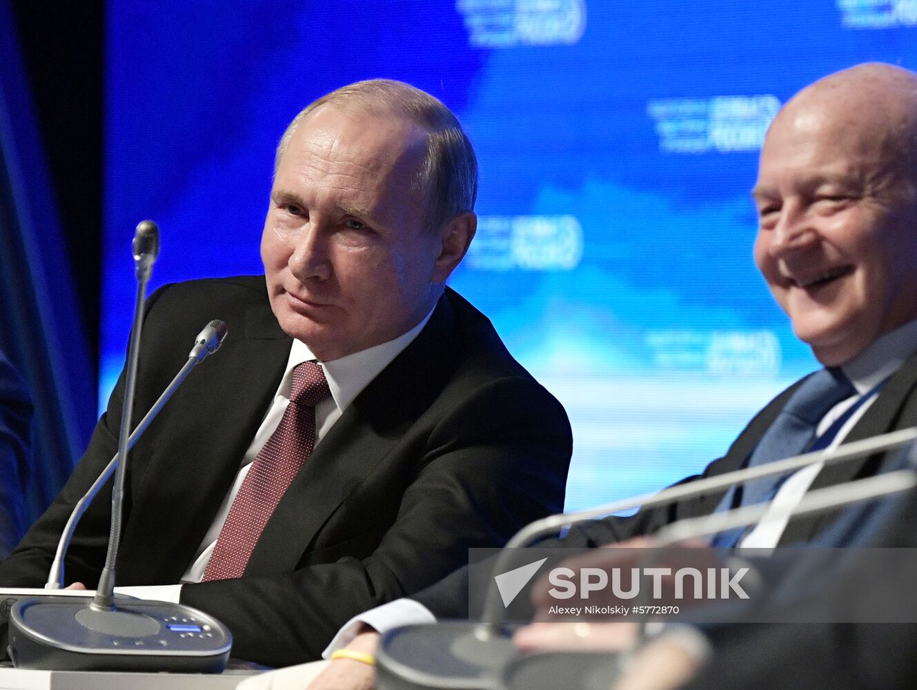 President Vladimir Putin attends meeting of Delovaya Rossiya's Business Forum