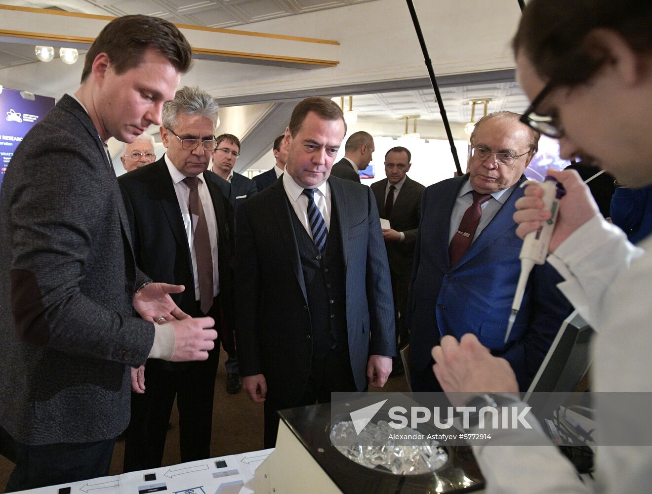 Prime Minister Dmitry Medvedev attends events as part of Year of Mendeleev's Periodic Table
